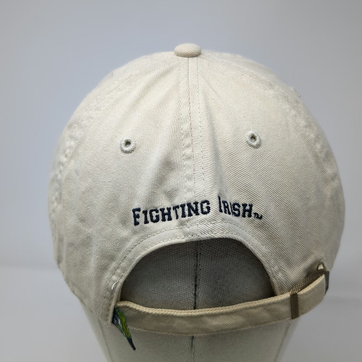 '47 Brand Notre Dame Fighting Irish NCAA Hat Beige OSFM Cap ND Logo Embroidered