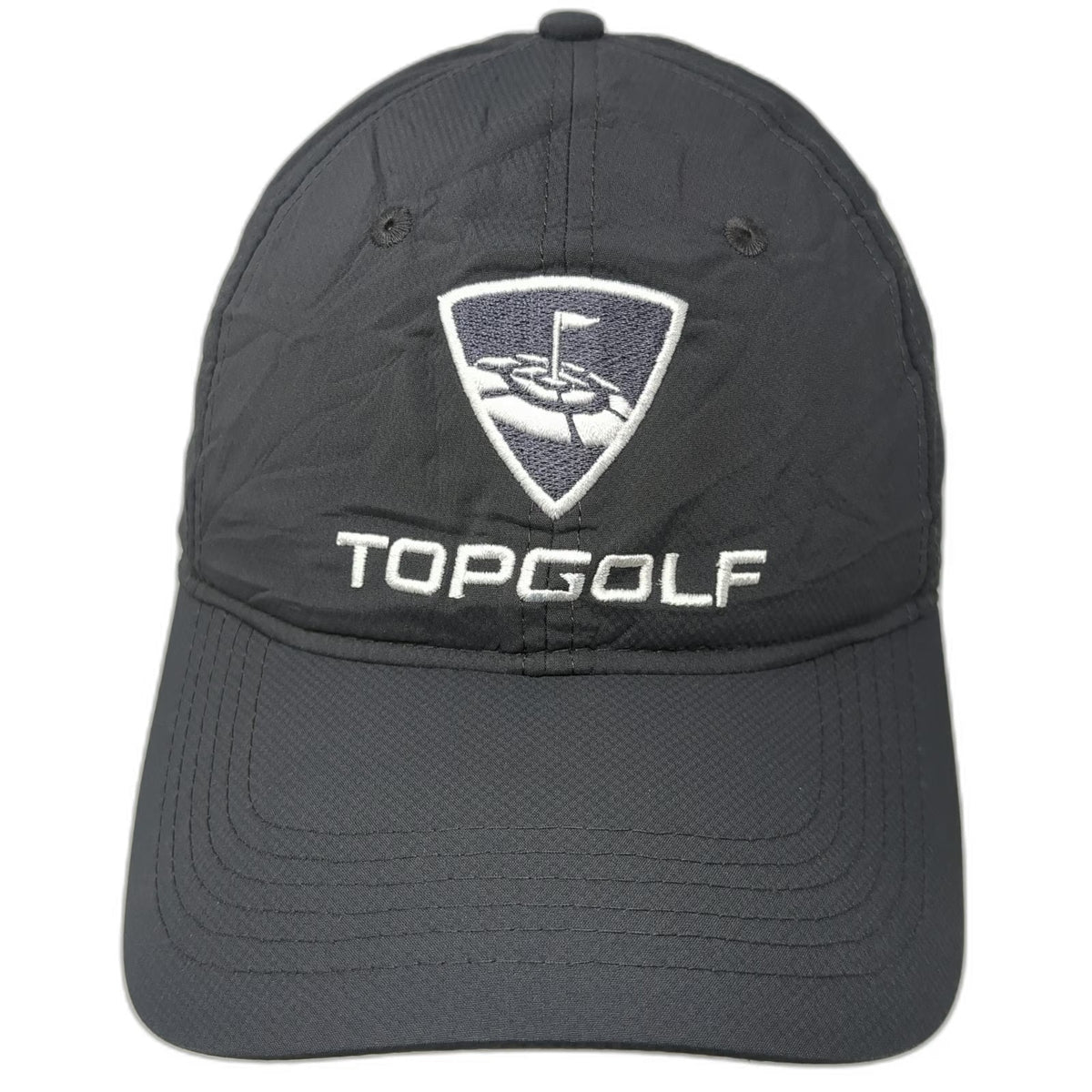ahead Baseball Cap Gray One Size Topgolf Embroidered Logo Polyester Spandex Hat