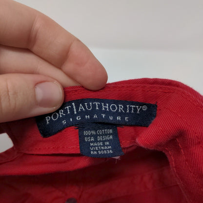 HCM Hells Canyon Marine Strapback Hat Red One Size Embroidered 6 Panel