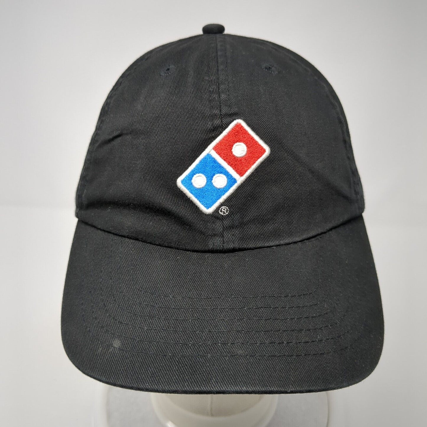 Domino's Gear Strapback Hat Black One Size Adjustable Crew Uniform