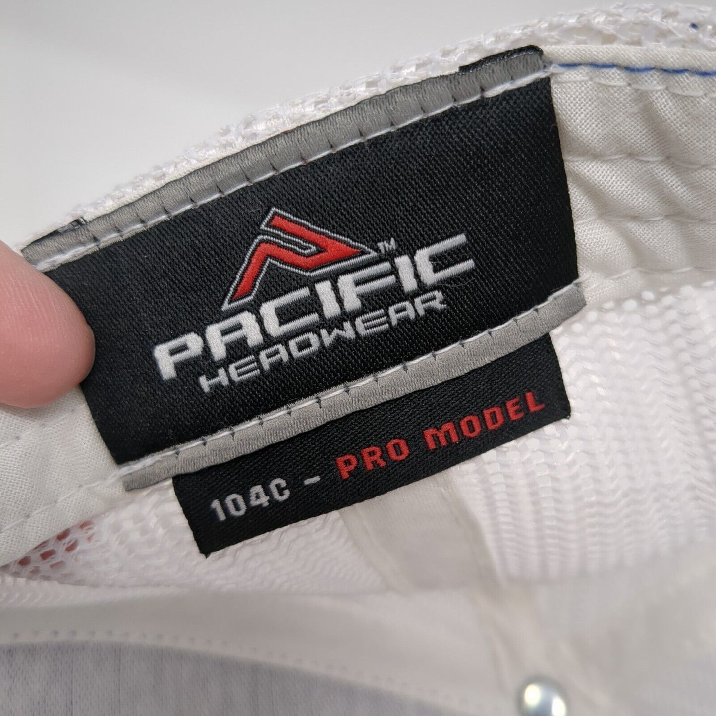 LG Snapback Trucker Hat Blue OS Adjustable Embroidered Mesh Pacific Headwear