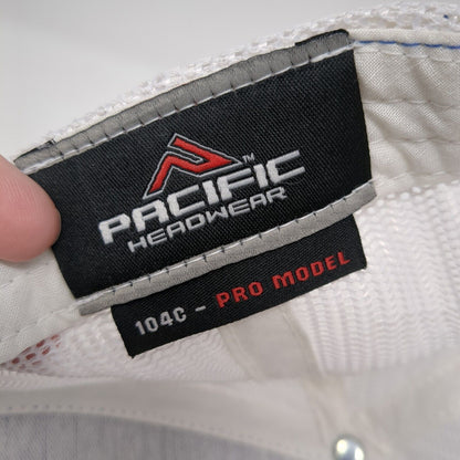 LG Snapback Trucker Hat Blue OS Adjustable Embroidered Mesh Pacific Headwear