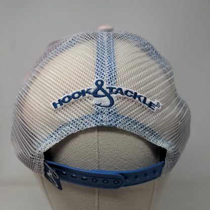 Hook & Tackle Snapback Mesh Back Trucker Hat White S/M I AM The Captain