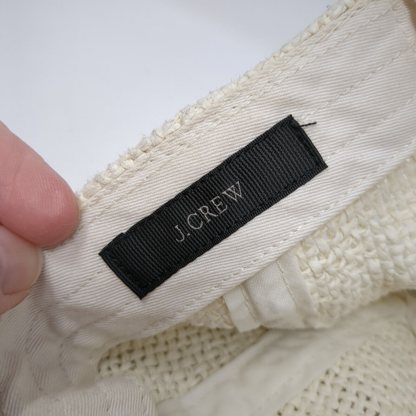 J. Crew Slideback Hat Tan One Size Adjustable Breathable Paper Straw Blank