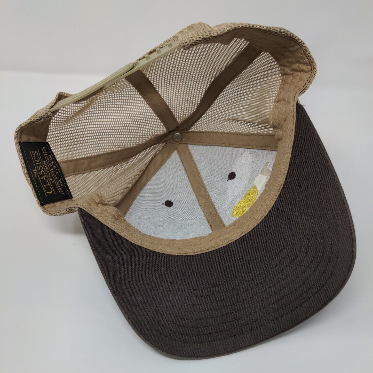 I Love Gluten Snapback Mesh Back Trucker Hat Brown One Size Yupoong