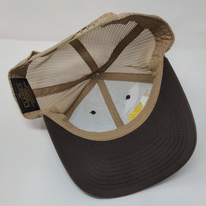 I Love Gluten Snapback Mesh Back Trucker Hat Brown One Size Yupoong