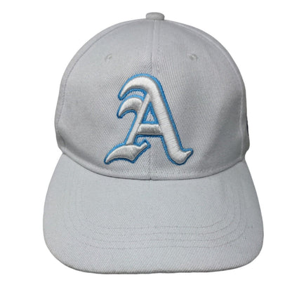 Letter A Slideback Hat White One Size Embroidered Oh Whale 6 Panel