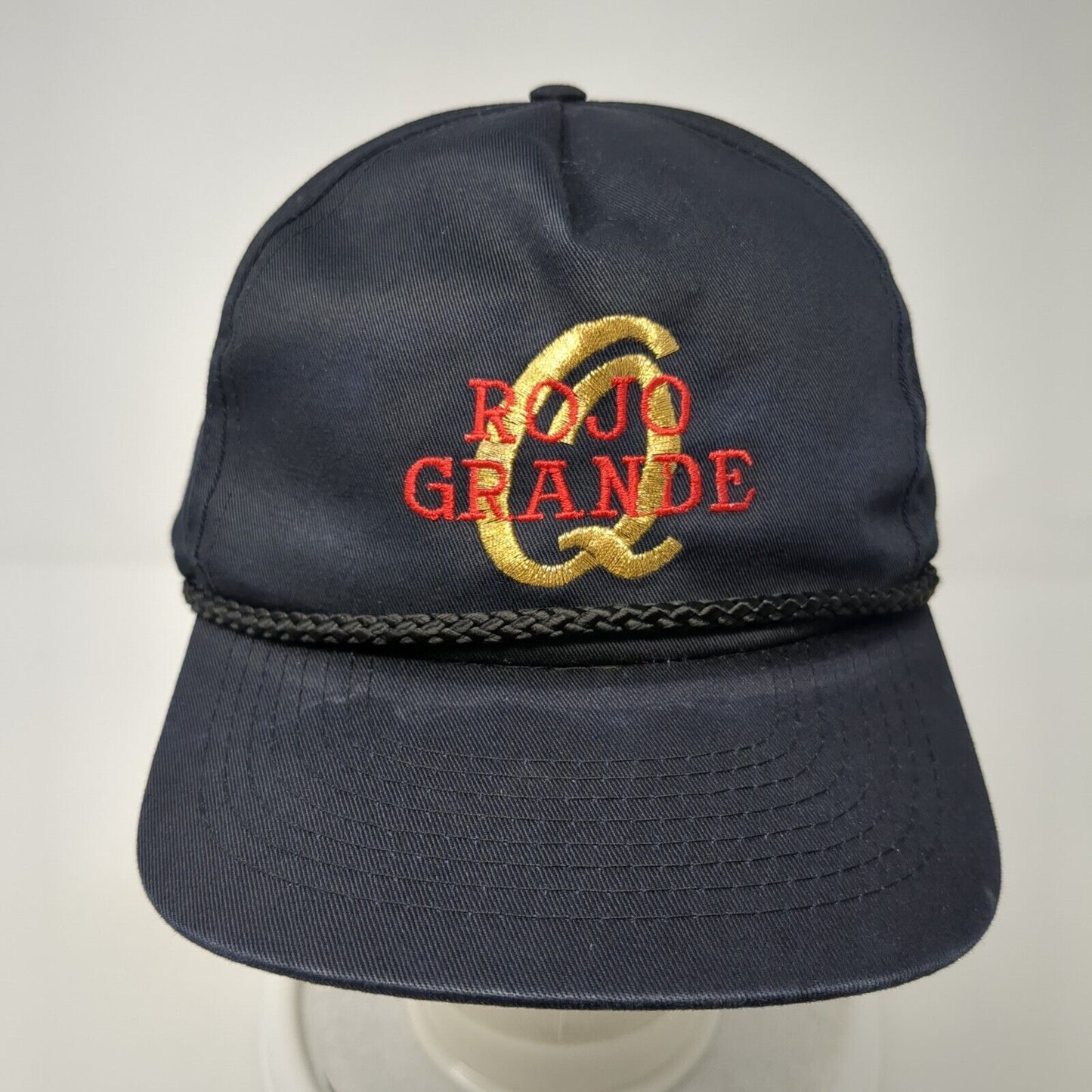 Rojo Grande Snapback Rope Hat Black One Size Adjustable Cobra Caps