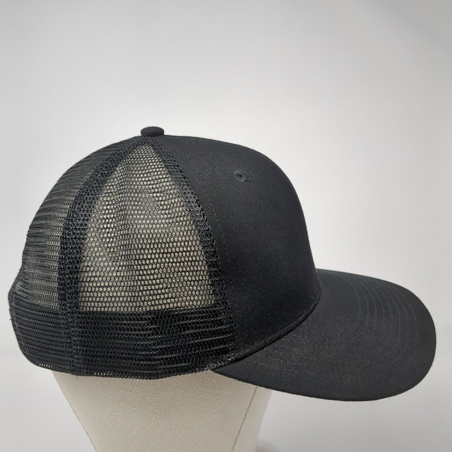 DOA Est 2008 Snapback Trucker Hat Black One Size Adjustable Mesh Back 6 Panel