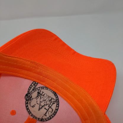 C-A-L Ranch Stores Strapback Hat Orange One Size Embroidered Fusion