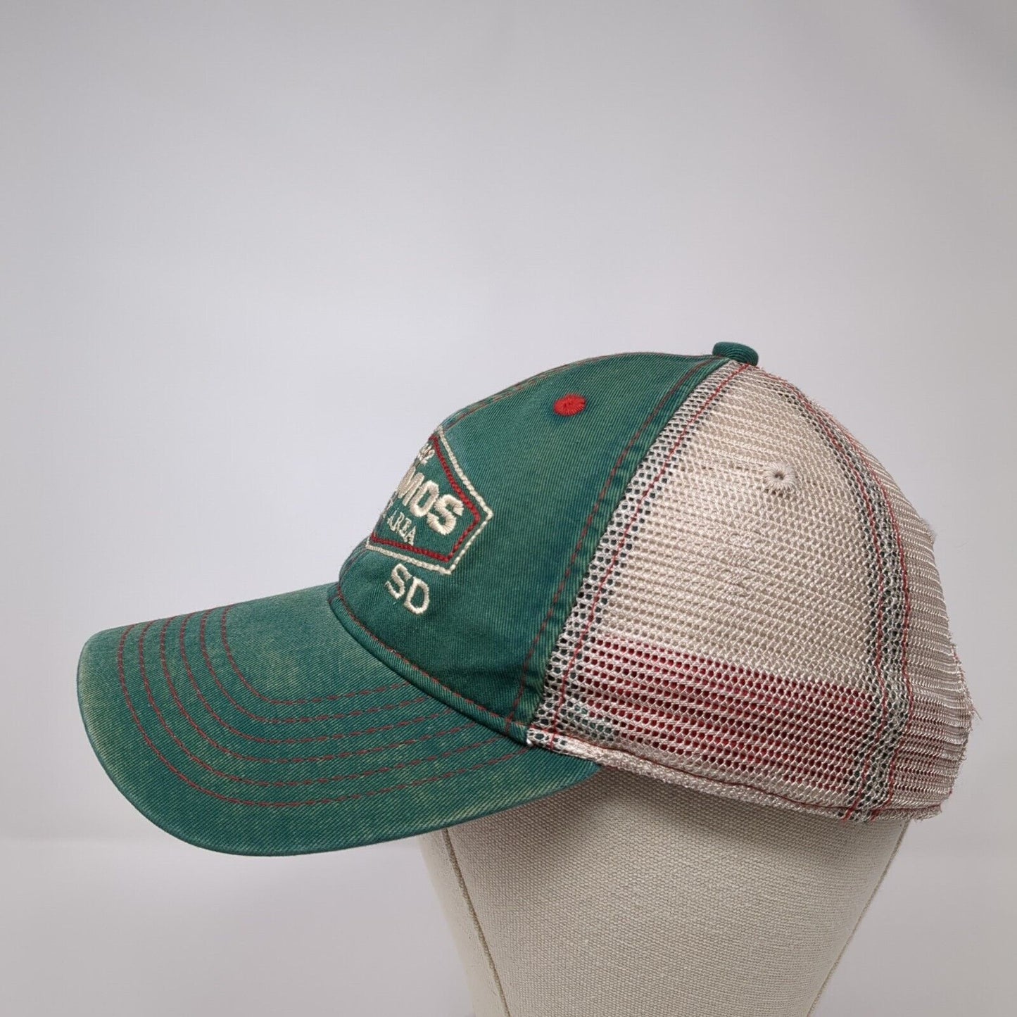 Cosmos Mystery Area 1952 Slideback Trucker Hat Green OSFA Mesh Back