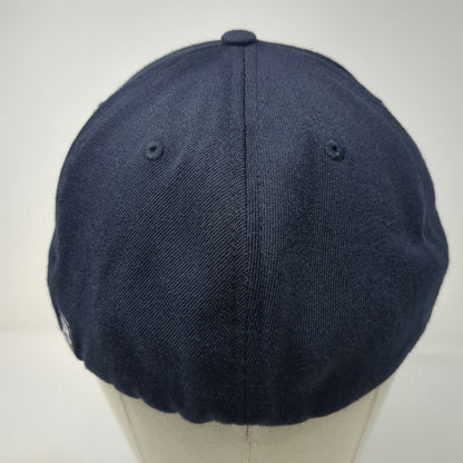Richardson Blue XL St Lukes Cross Logo Flexfit Fitted Pro 585 Acrylic Wool Hat