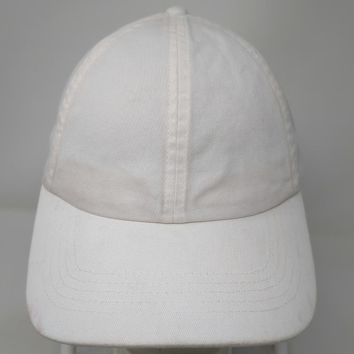 GAP White One Size Baseball Cap Slideback Hat Unstructured Cotton Plain