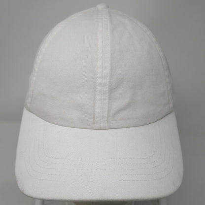 GAP White One Size Baseball Cap Slideback Hat Unstructured Cotton Plain