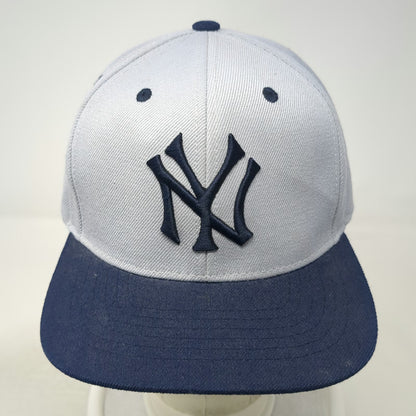 New York Yankees MLB American Needle Snapback Gray Blue Hat One Size Green Brim
