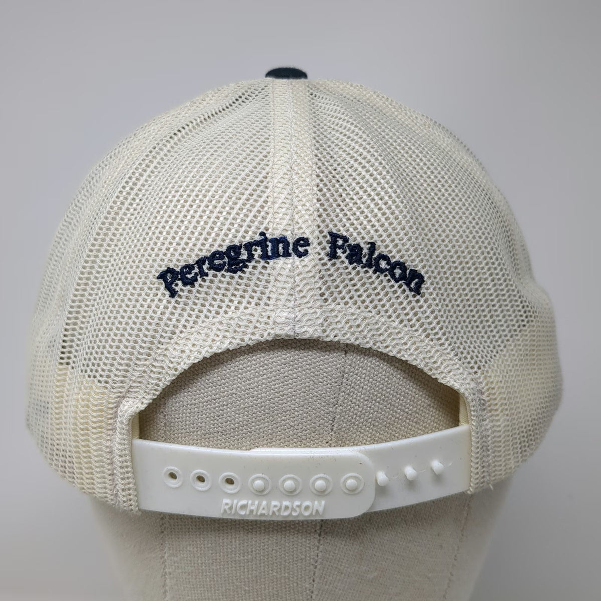 Richardson Trucker Hat Orange White Blue L The Peregrine Fund Falcon Snapback