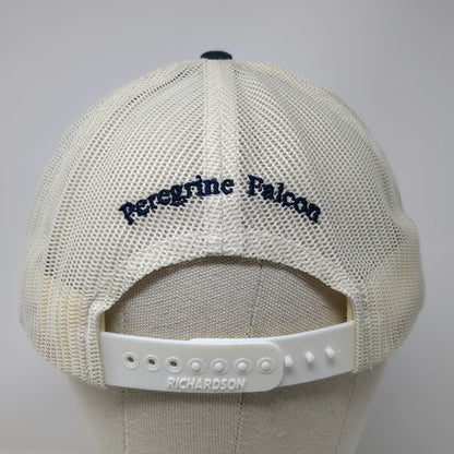 Richardson Trucker Hat Orange White Blue L The Peregrine Fund Falcon Snapback