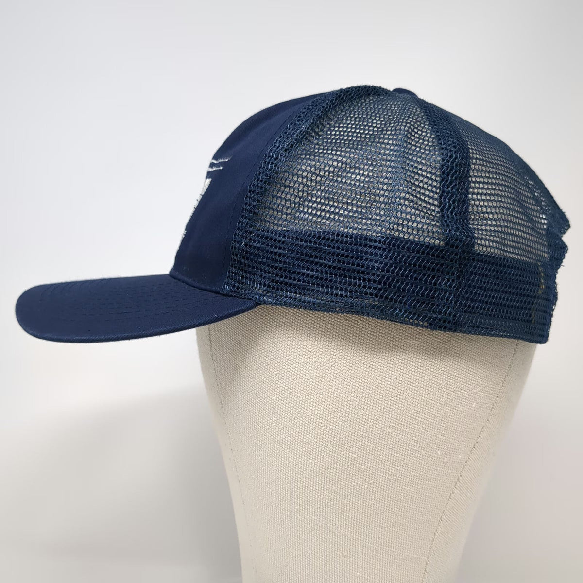 Seba Viking Freight Trucker Hat Blue One Size Snapback Mesh Back Logo Structured