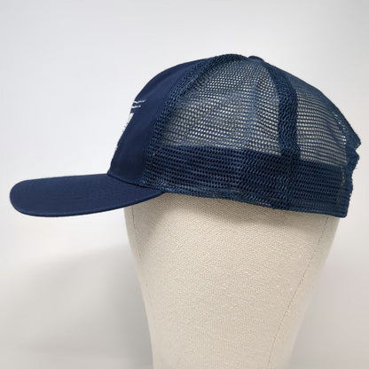 Seba Viking Freight Trucker Hat Blue One Size Snapback Mesh Back Logo Structured