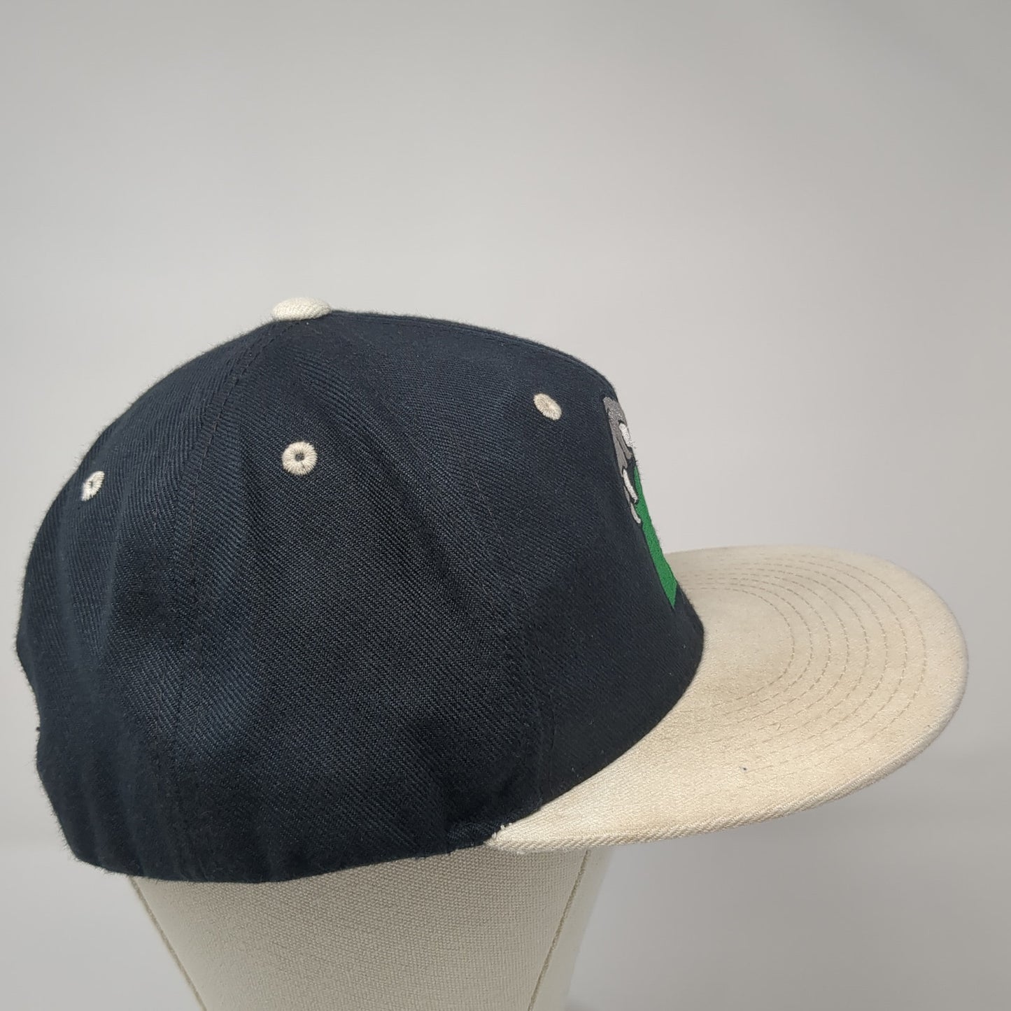 Claw Snapback Hat Black One Size Adjustable Embroidered Logo Colorblock