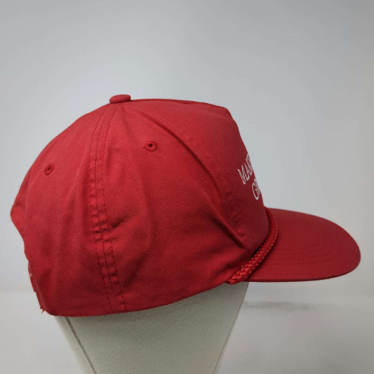 Yupoong 5 Panel Red One Size Make Sportsters Great Again Cleaver Snapback Hat