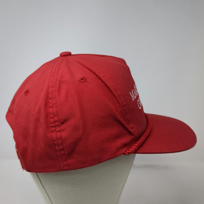 Yupoong 5 Panel Red One Size Make Sportsters Great Again Cleaver Snapback Hat