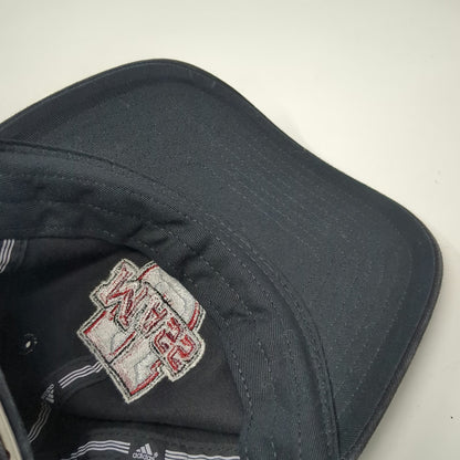 adidas NCAA UMass Minutemen Football Cap Hat Black Red White One Size Slideback