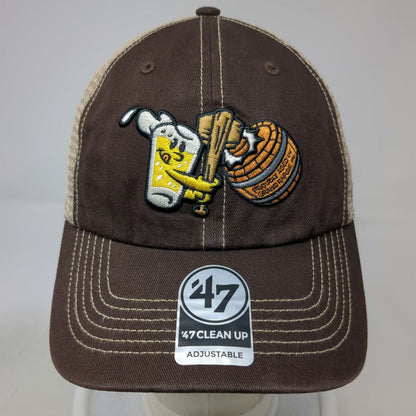 MiLB West Michigan Whitecaps '47 Trucker Hat Brown One Size Snapback Mesh Cap