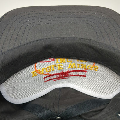Black 5 Panel One Size Rope Hat Snapback Eagle Wings Inc Aviation Burns OR