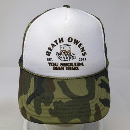 Otto Trucker Hat One Size Green Camo Snapback Mesh You Shoulda Been There hat