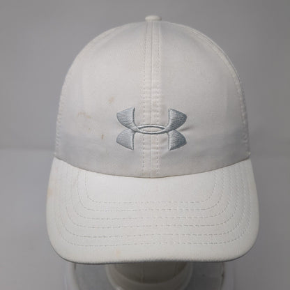 Under Armour Women's Slideback Hat White One Size Adjustable Embroidered 6 Panel