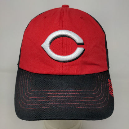 Fan Favorite Men's Slideback Hat Black Red OSFA Embroidered Cincinnati Reds Logo