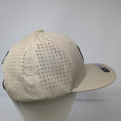 UNRL Trucker Hat Beige One Size Saint Paul Supply Co Perforated Snapback Black
