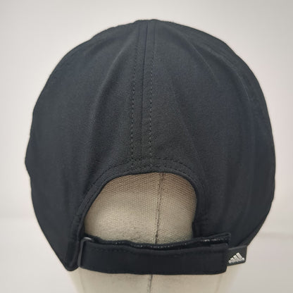 Adidas Baseball Cap Black One Size Climalite Mesh Strapback Sport Running Hat