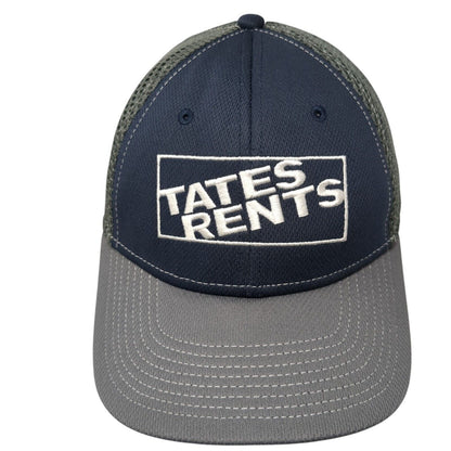 Tates Rent Fitted Trucker Hat Multicolor M/L Embroidered Mesh Back 6 Panel Q3