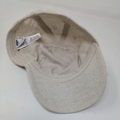 Old Navy Boys Stretchy Hat Tan Size M Blank Poly Cotton Linen Blend