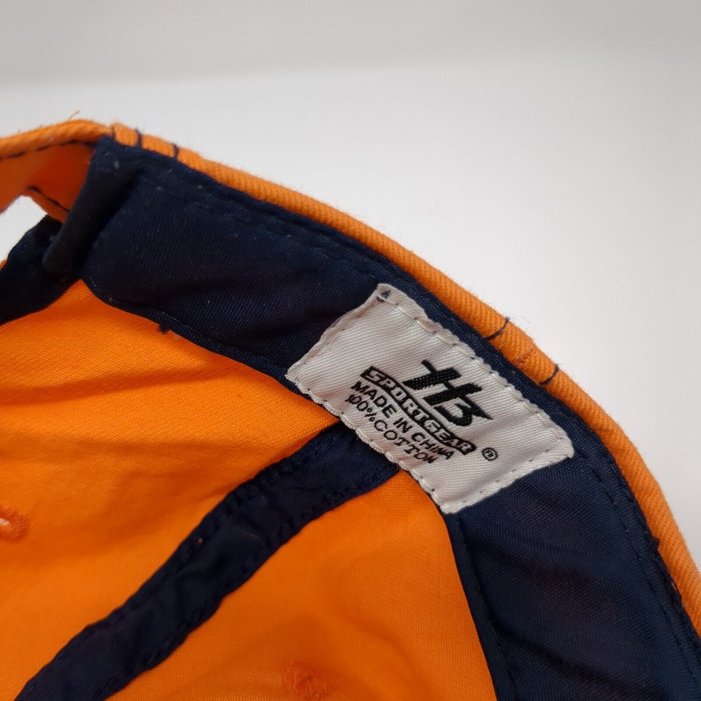 Corona Extra Strapback Hat Orange One Size Adjustable Embroidered 6 Panel Cotton