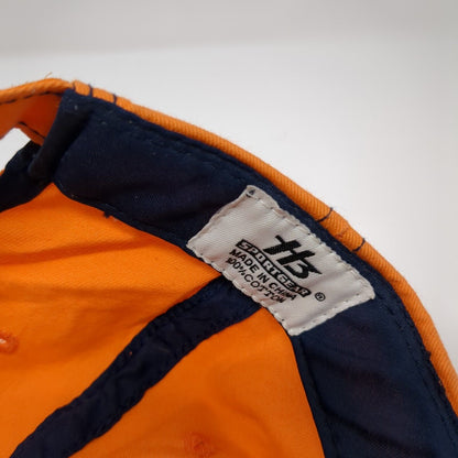 Corona Extra Strapback Hat Orange One Size Adjustable Embroidered 6 Panel Cotton