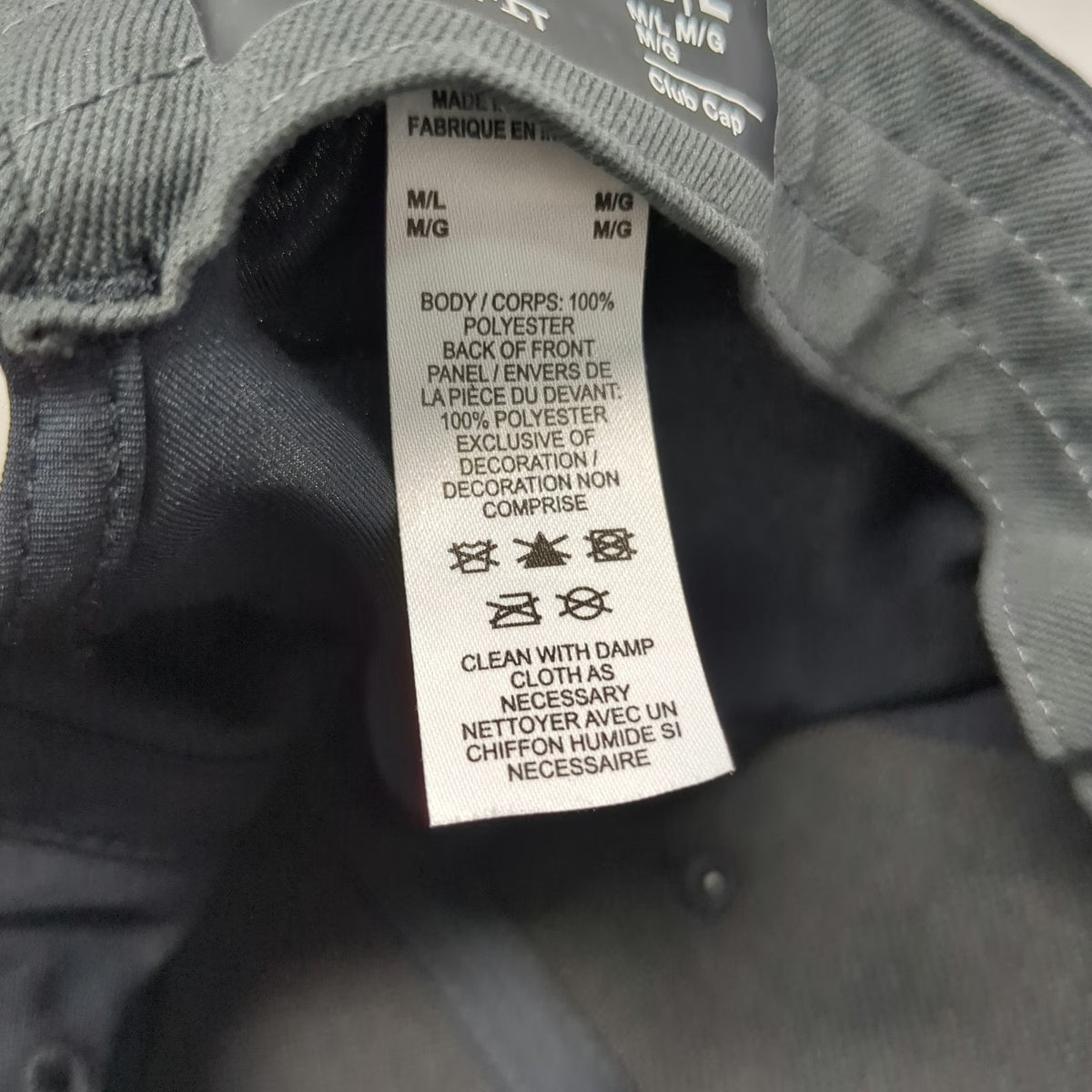 Nike Baseball Cap Black L Dri-FIT Mickey Mouse Adjustable Slideback Strap Hat