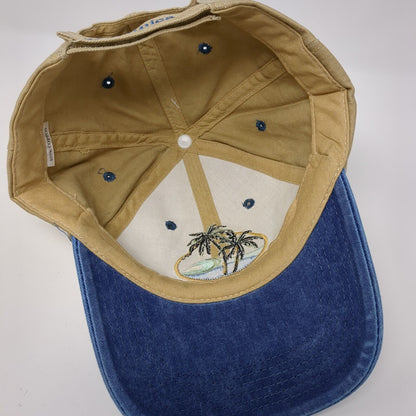 Dominica Palm Trees Strapback Hat Multi OSFA Embroidered Simpson W/Tags
