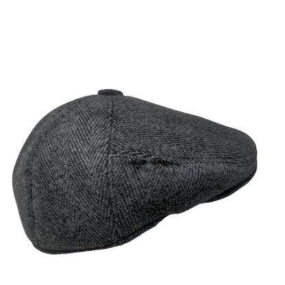 Unbranded Beret Cap Gray Size 56 Lightweight Tweed 5 Panel Polyester Blend