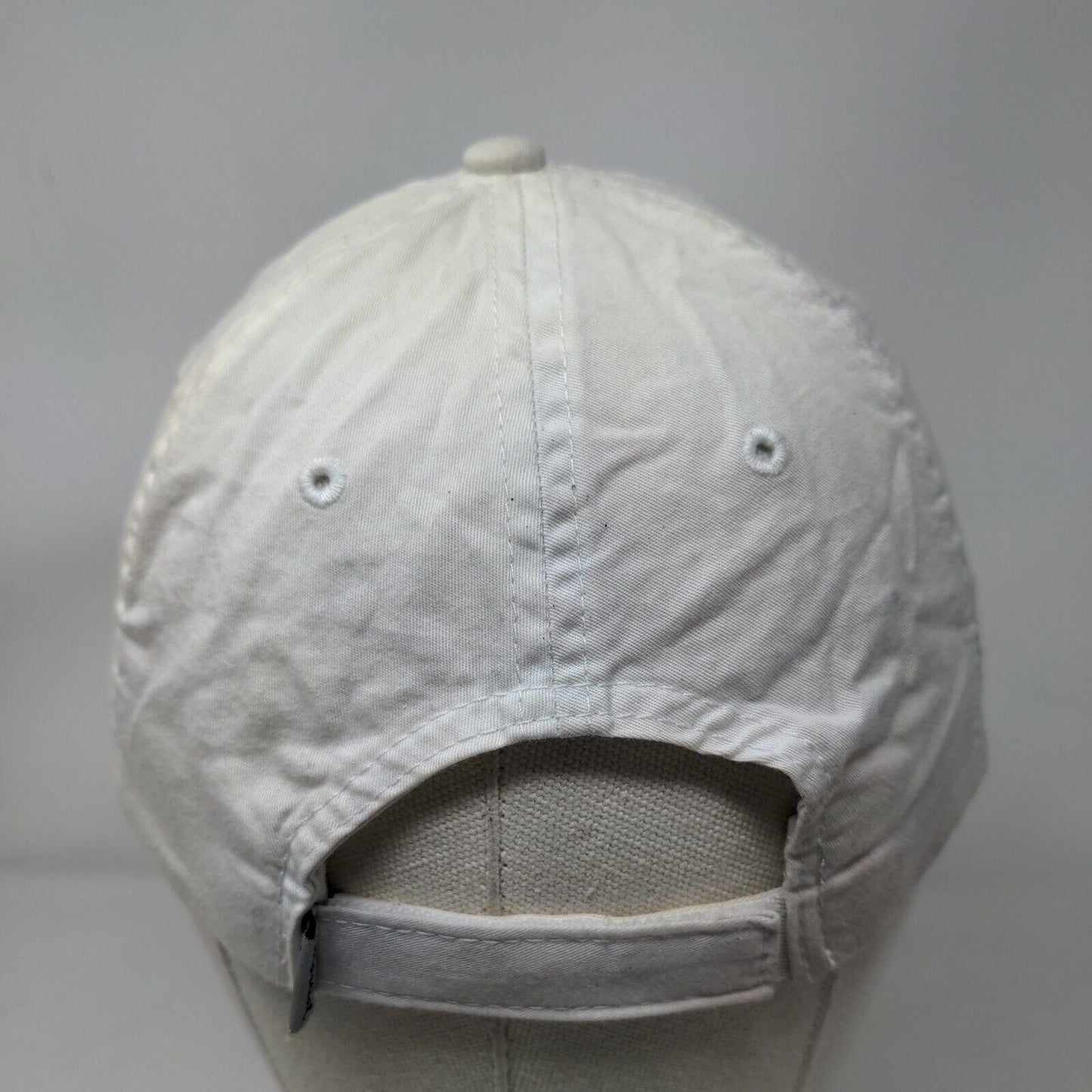 Mid Pines Strapback Hat Cream OSFA Adjustable Embroidered 6 Panel Imperial