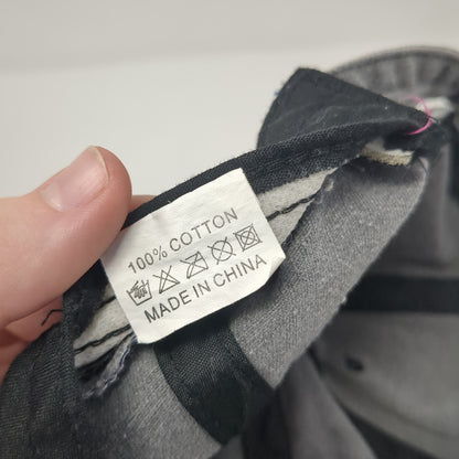 Unbranded Slideback Baseball Cap Gray One Size Adjustable 6 Panel Blank