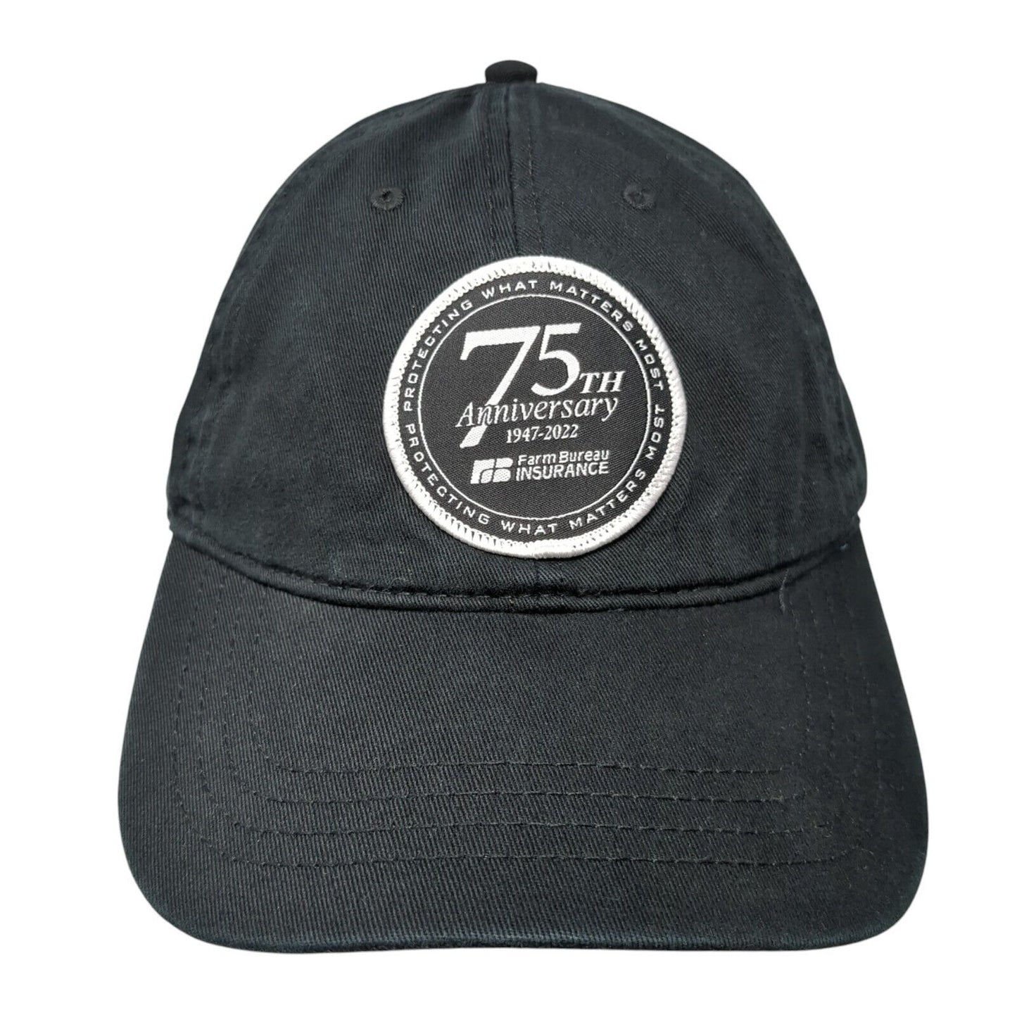 75th Anniversary Farm Bureau Insurance Slideback Hat Black One Size