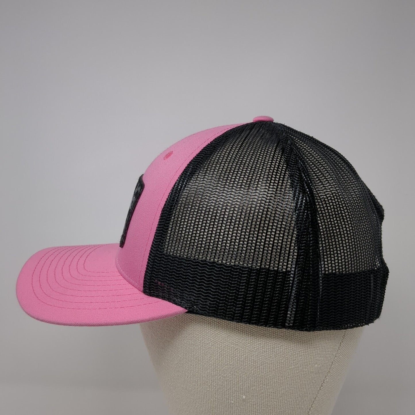 Classic Equine Snapback Trucker Hat Pink Small Adjustable Mesh Back Richardson