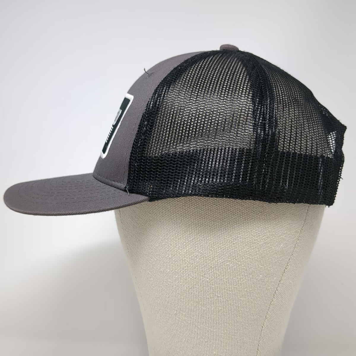 Springfield Armory Trucker Hat Gray One Size Mesh Back Snapback US Flag Patch