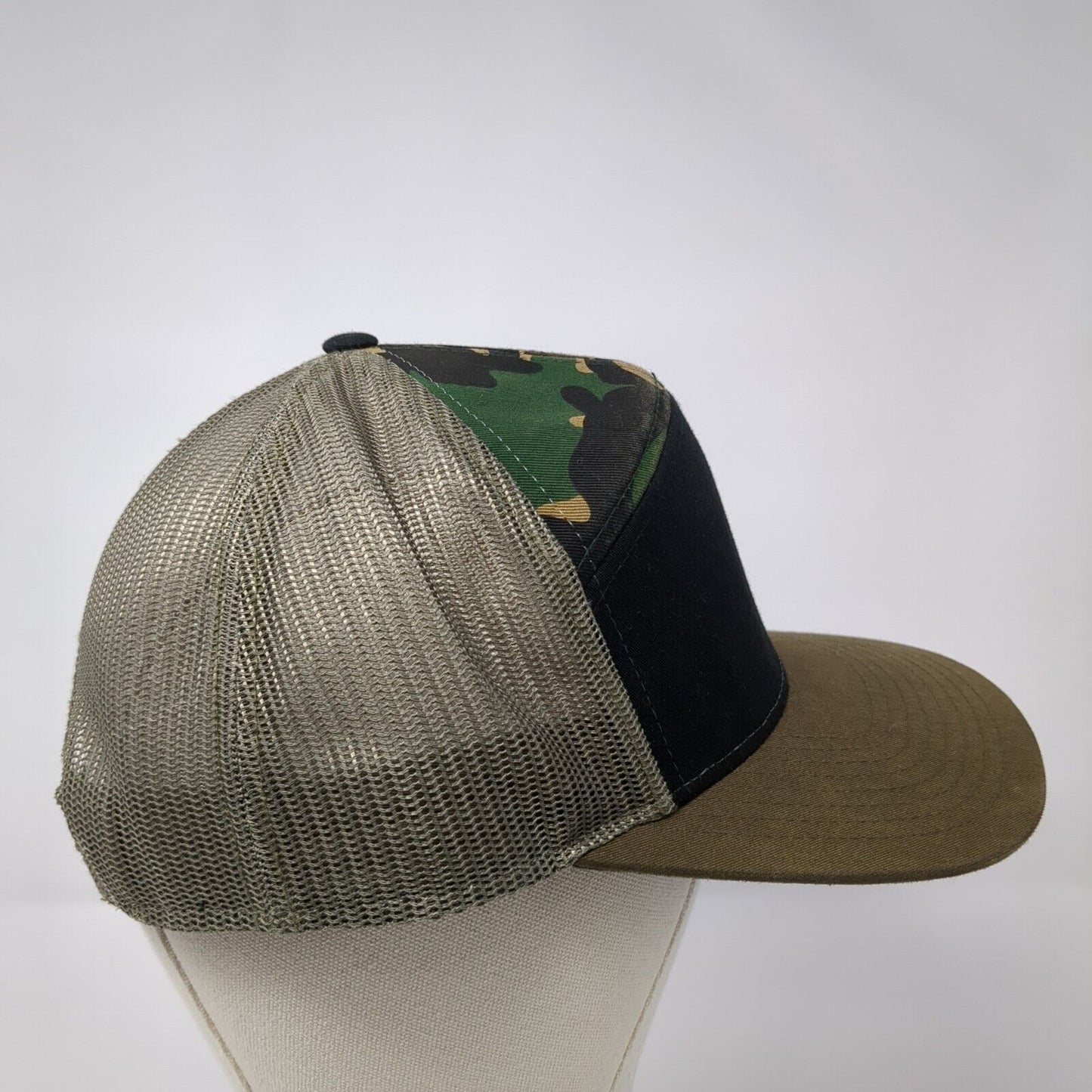 208 Properties Patch Snapback Trucker Hat Multi One Size Mesh Back