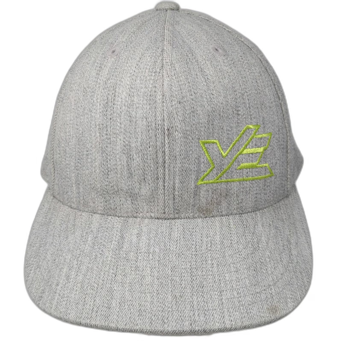 Flexfit Baseball Cap Gray One Size Fitted Yount Enterprises YE Embroidered Hat