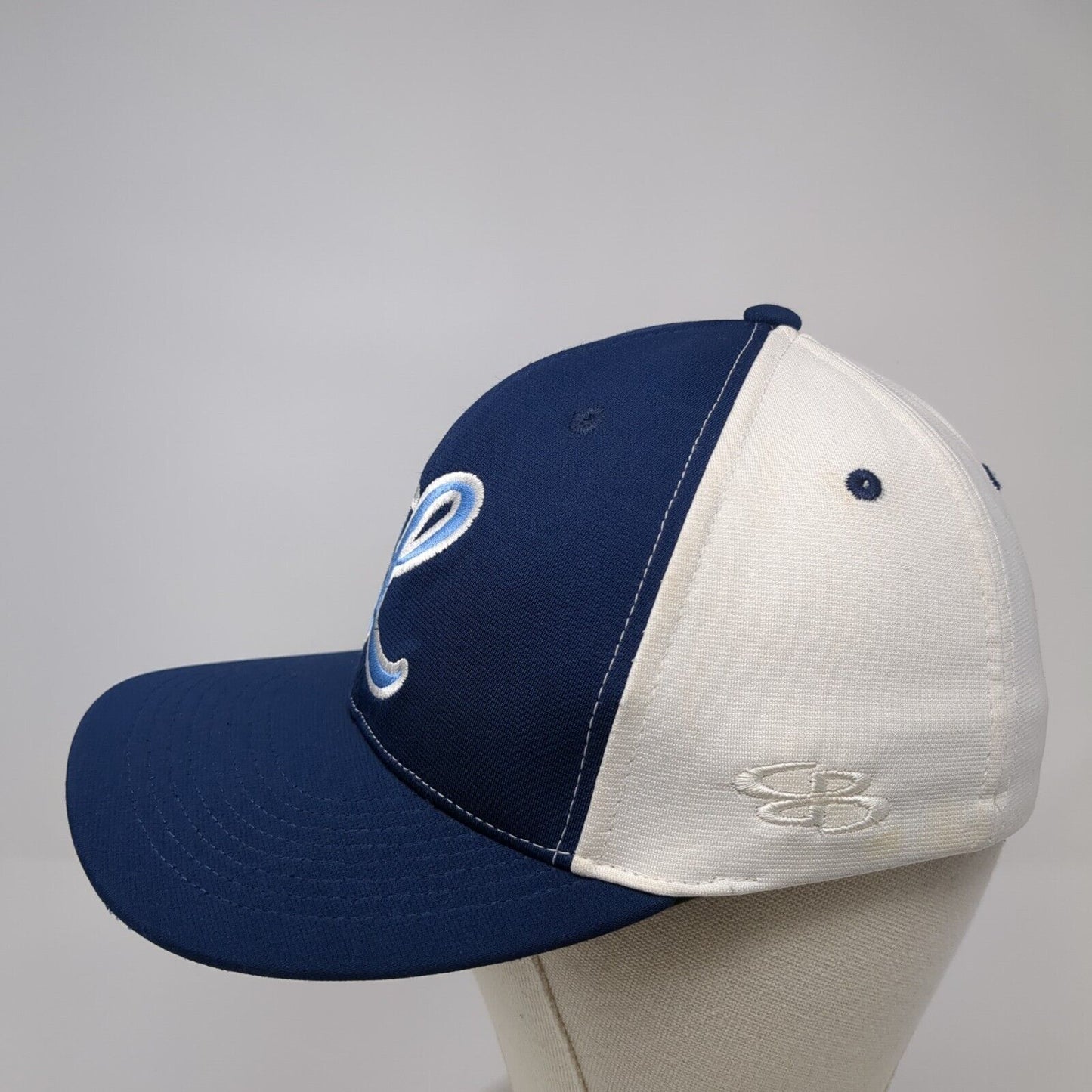 Boombah Fitted Hat Blue S-M Embroidered Colorblock 6 Panel Outdoor