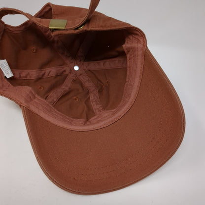 Unbranded Slideback Hat Brown One Size Adjustable Solid Blank 6 Panel
